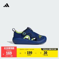adidas 婴童小浮艇 ALTAVENTURE 3休闲包头网面凉鞋阿迪达斯轻运动   皇家蓝/深蓝/绿荧光   24