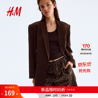 H&M 女装短裤夏季抽绳棉质短裤