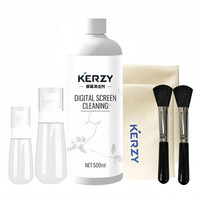 KERZY 笔记本电脑屏幕清洁剂适用电脑屏幕手机平板眼镜等多场景使用清洁工具 500ml带2喷雾瓶清洁六合一