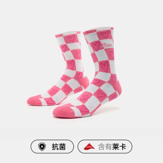 准者 男士棋盘格运动袜 Z124440323