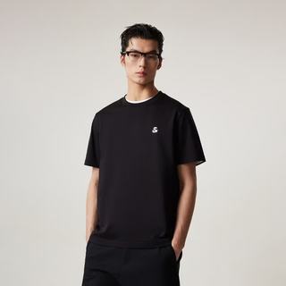  JACK&JONES/杰克琼斯 凉感 男士短袖T恤 2XL （190） E43纯黑色 常规