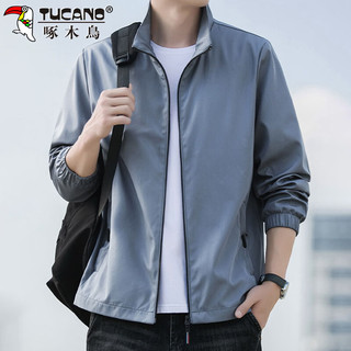 TUCANO/啄木鸟 商务休闲行政夹克 男 立领 春秋季 蓝色 L