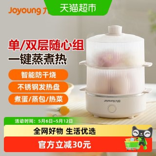 九阳 煮蛋器蒸蛋器多功能双层家用小型电蒸锅鸡蛋羹早餐机烹饪机