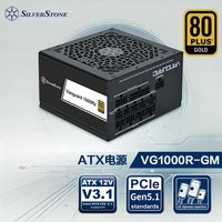 银昕 额定1000W VG1000R-GM 金牌ATX3.1电源 (原生PCIE5.1/全日系电容/压纹材质)