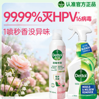 滴露 月下山茶鞋袜除臭喷雾380ml+床上除菌除霉剂500ml