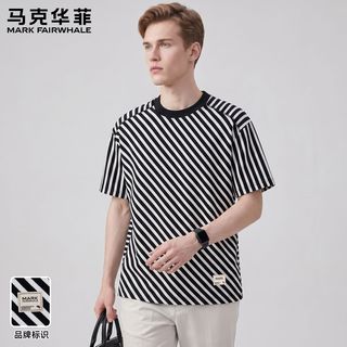 马克华菲 男士圆领短袖T恤
