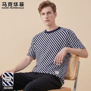 马克华菲 男士圆领短袖T恤