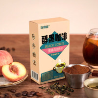 连咖啡 健身搭档 醇黑咖啡蜜桃乌龙风味1.8g*10条