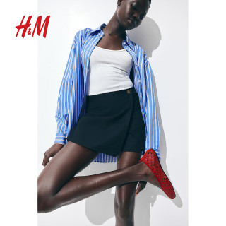 H&M 女士裙裤夏季感牛仔斜纹裙