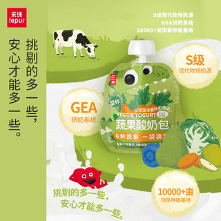 乐纯 婴标蔬果酸奶 紫甘蓝蓝莓味 80g*10支