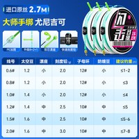 小凤仙 无结线组日本进口主线组成品套装全套尼龙线钓鱼线正品高端