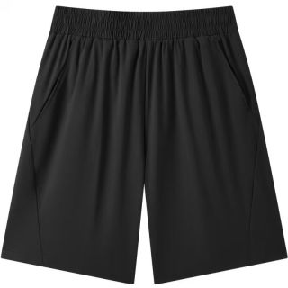值友专享：gxgjeans 26夏新品 美式简约宽松运动直筒休闲短裤 黑色