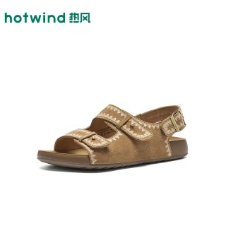 热风 休闲凉鞋夏季新款复古勃肯鞋百搭凉拖外穿厚底女鞋子
