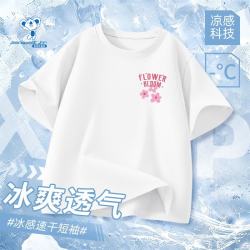 真维斯 女童短袖T恤 90码 白色
