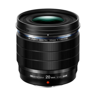 OM System 奥林巴斯 M.ZUIKO DIGITAL ED 20mm F1.4 PRO 标准定焦广角镜头防尘防水溅 自动对焦