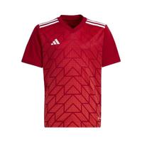 adidas 阿迪达斯 几何图案印花V领运动T恤