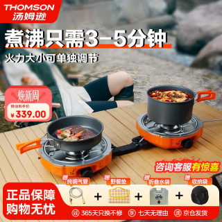 汤姆逊 卡式炉分体折叠便携防爆猛火露营炊具户外卡磁炉燃气炉YC03