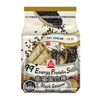 PEITIEN/北田 99能量谷物蛋白棒 无糖芝麻味 非油炸糙米卷 20g*12支