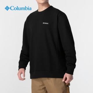 Columbia 户外卫衣男春季款简约圆领套头衫运动上衣休闲内搭长袖T恤