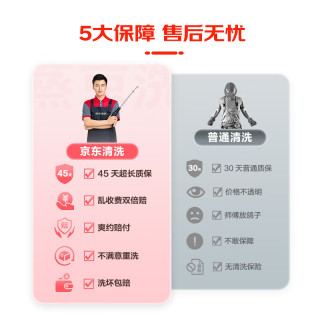 京东 家政清洗 挂式空调2台全拆洗 家电清洗上门服务清洁保养保洁