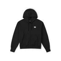 VANS 官方 男女情侣开襟连帽卫衣黑色加绒