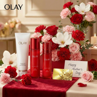 值友专享、母亲节送礼必备：OLAY 大红瓶水乳保湿套装 大红瓶精粹水 150ml + 大红瓶精粹乳 100ml