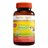  herbs of gold 有机钙 儿童复合维生素 儿童咀嚼有机钙片 60粒*1瓶 【K2+D3】