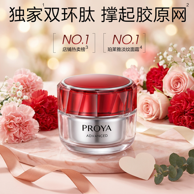 PLUS会员：珀莱雅 买正送正！红宝石轻润面霜3.0版 50g（赠同款小样25g*2+红宝石面膜3.0*2片）