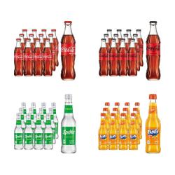 可口可乐 玻璃瓶275ml* 12清*2箱