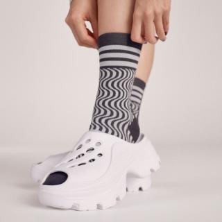 adidas aSMC 女凉鞋休闲厚底拖鞋洞洞鞋时尚鞋