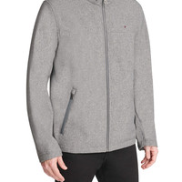 TOMMY HILFIGER 男式运动软壳夹克 Heather Grey Small