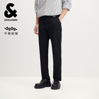 杰克琼斯 夏季 百搭抗皱休闲裤 E40黑色 第一批 29 170