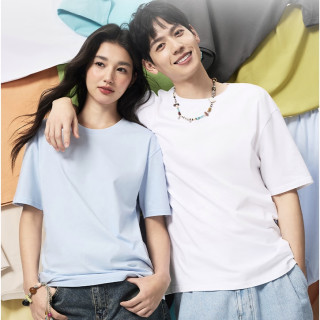 网易严选 【新疆纯棉】10A抗菌圆领短袖T恤男女同款基础内搭打底衫