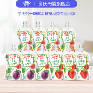 亨氏 无添加果蔬泥 宝宝零食 亨氏果泥 6月+可食果蔬泥 佐餐