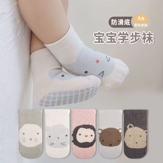 勋阳宇乐 婴儿袜子春秋地板袜纯棉中筒
