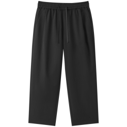 gxgjeans 【限时五折】 美式简约宽松运动工装直筒休闲长裤 黑色