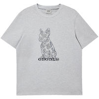 JACK&JONES/杰克琼斯 G41浅花灰色男士纯棉短袖T恤 M