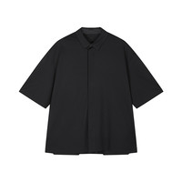 速写 男装春夏新款男士衬衫棉质短袖衬衫宽松廓形舒适简约休闲通勤