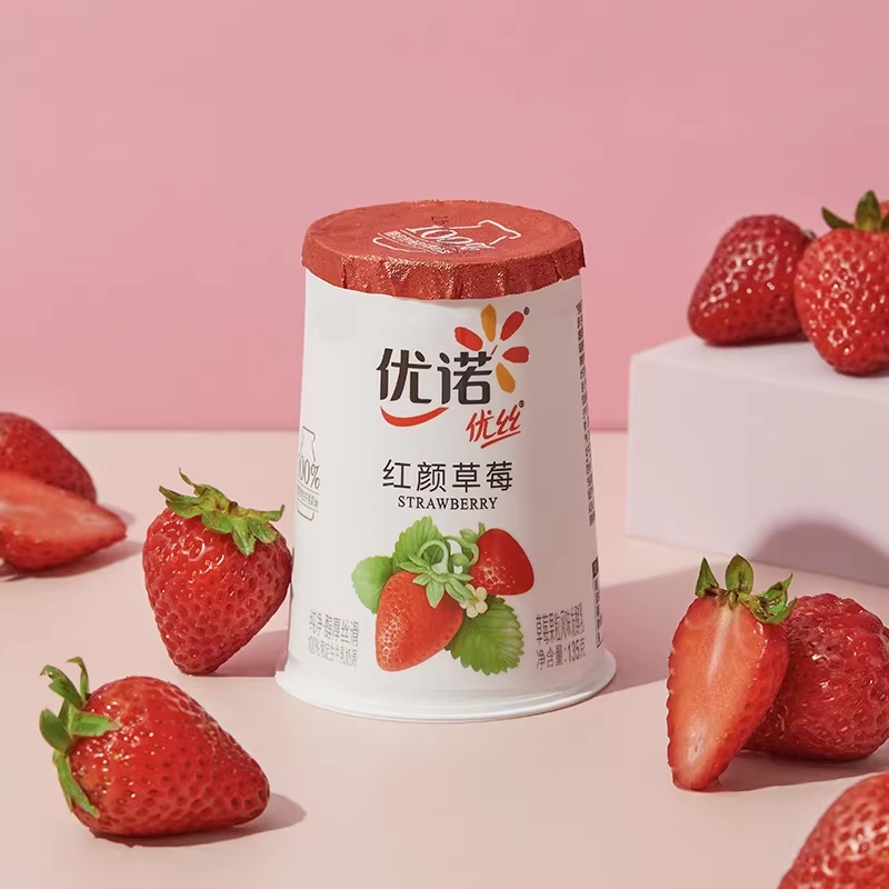 优诺 法式慢发酵低温酸奶 白桃味 135g*12杯