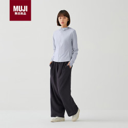 無印良品 MUJI 女式 防紫外线凉感轻量拉链连帽衫 100334696956