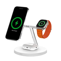 belkin 贝尔金 WIZ017yzWH 三合一磁吸式充电支架