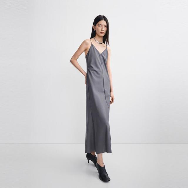 edition 蚕丝羊毛轻礼服吊带连衣裙