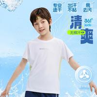 361° 儿童短袖夏款男童跑步T恤透气女童短袖T恤