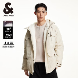 杰克琼斯 反季男士羽绒服 224412078C13 羽毛灰 S