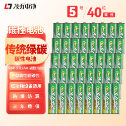 凌力 传统绿碳 P形碳性电池 遥控电池 5号AA