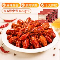 再降价：今锦上 4-6钱麻辣蒜蓉小龙虾800g*3