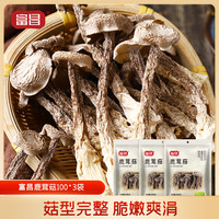 富昌 鹿茸菇100g*2袋蘑菇菌菇香菇山珍干货特产菌菇食材煲汤烹饪