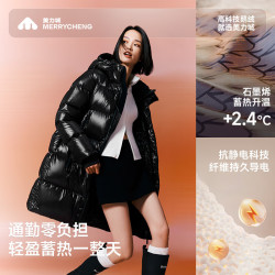 美力城 五折*反季*中长款冬季鹅绒羽绒服