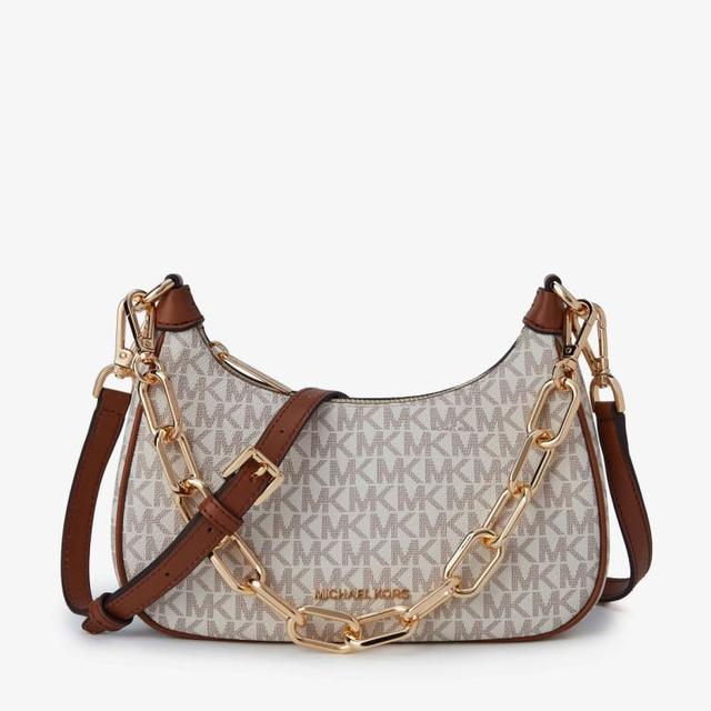 MICHAEL KORS 【小巧巨能装】MK Cora中号Logo印花手提单肩斜挎包通勤女包