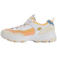  SKECHERS/斯凯奇 缓震 女士运动鞋 白色/黄色/大网眼网布 35